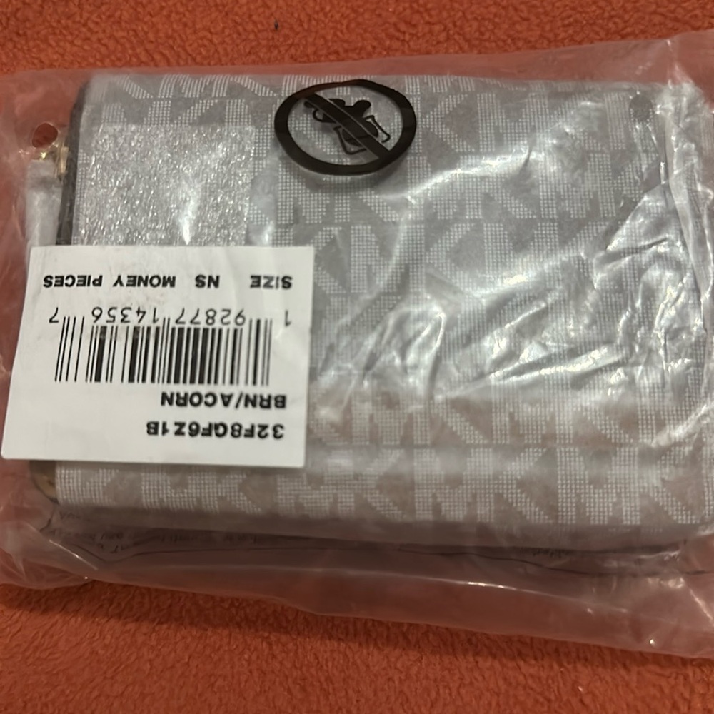 MK brown card case & mini wallet